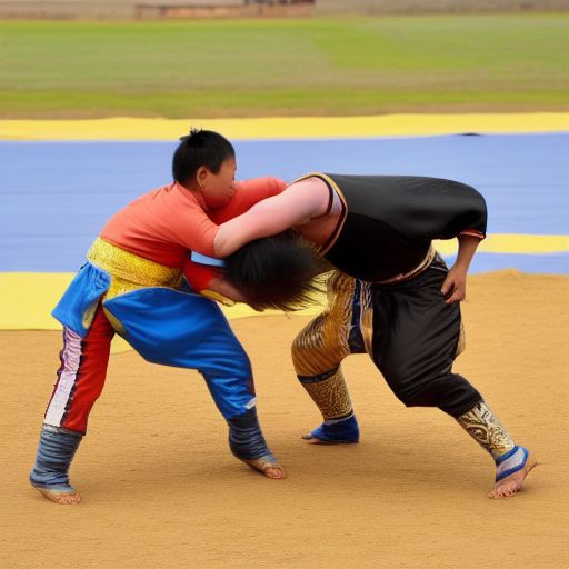 推广民族文化的体育项目：蒙古国式摔跤